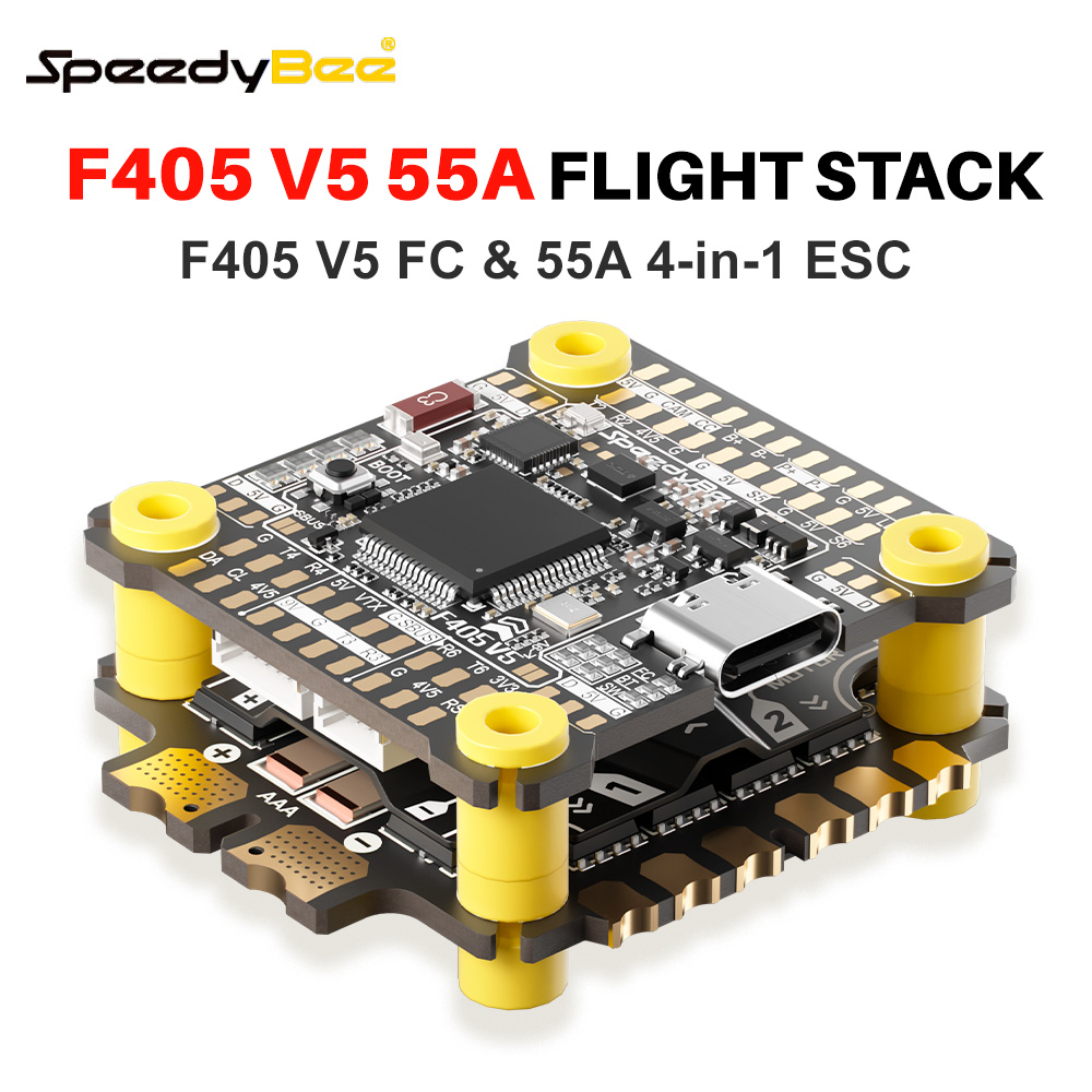 Foxeer Reaper F4 128K 65A Esc - وحدة تحكم SpeedyBee F405 V5 مع